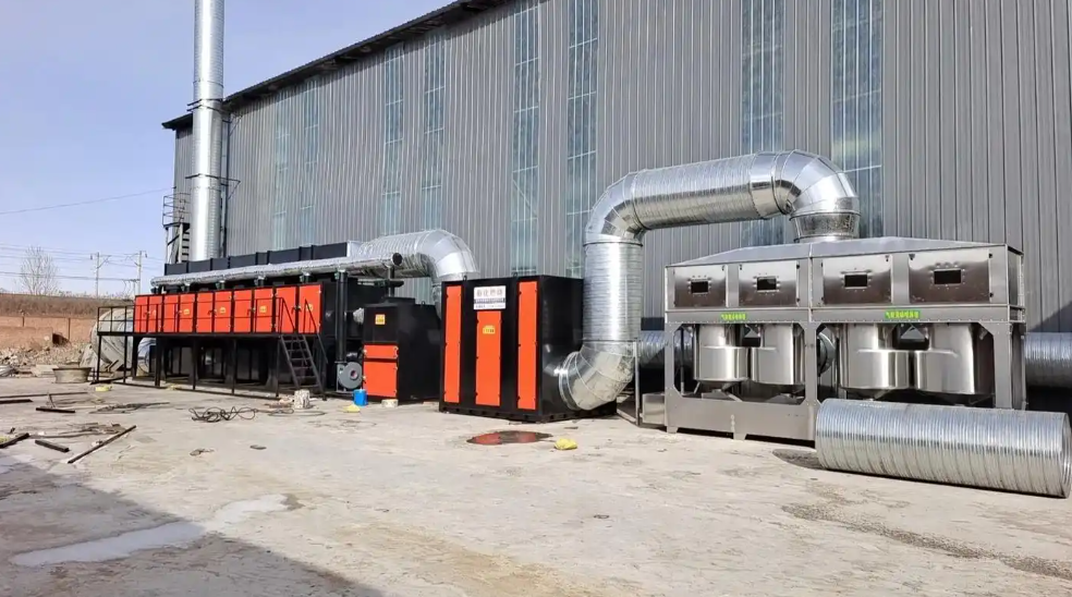 鄭州催化燃燒設備生產車間實景圖